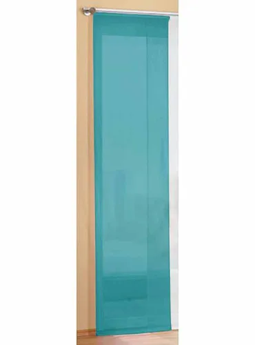 Flächenvorhang Schiebegardine mit Zubehör, 245x60, Türkis in türkis von Gardinenbox