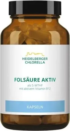 Folsäure Aktiv Plus Vitamin B12 Aktiv 120 ST - Nahrungsergänzungsmittel mit 800 μg Folsäure und 140 μg aktivem Vitamin B12, vegan und frei von Allergenen. Unterstützt die Gesundheit und das Wohlbefinden.