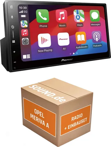 Pioneer SPH-DA77DAB Autoradio Einbaupaket für Opel Meriva A mit Lenkradfernbedienung