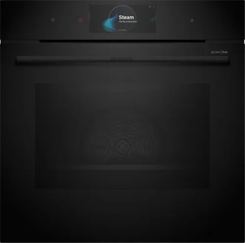 BOSCH Einbaubackofen Serie 8 HRG978NB1, Einbau-Backofen mit Dampfunterstützung, Schwarz, EEK: , Pyrolyse-Selbstreinigung