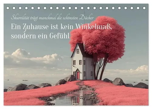 Ein Zuhause ist kein Winkelmaß – Kalender 2025 von Anne Seltmann - Entdecken Sie 14 Seiten voller skurriler und humorvoller KI-generierter Bilder. Ideal für Kunstliebhaber und als kreatives Geschenk. Format: Kalender, Verlag: Calvendo.