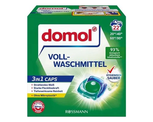 Domol 3in1 CAPS Vollwaschmittel (22 WL, 22 Caps)