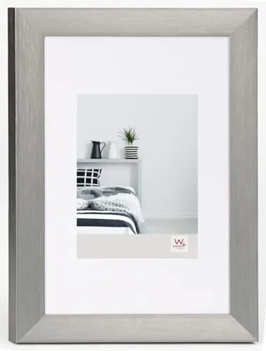 walther design AL520D Aluline Aluminiumrahmen 15 x 20 Stahl, 15 x 20 cm