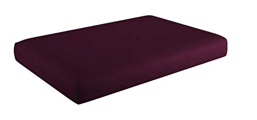 sunnypillow Palettenkissen Violett 120x60x15cm - Hochwertige Gartenmöbelauflage aus Kaltschaum für maximalen Sitzkomfort. Abnehmbarer, schmutzabweisender Bezug, ideal für Innen- und Außenbereich. Verwandelt jede Europalette in eine gemütliche Sitzgelegenheit.