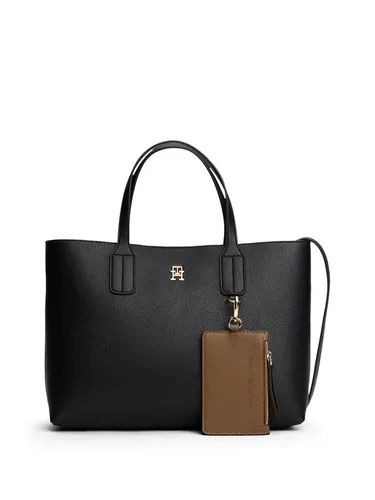 Tommy Hilfiger TH ICON MINI TOTE Tragetasche in schwarz von Tommy Hilfiger