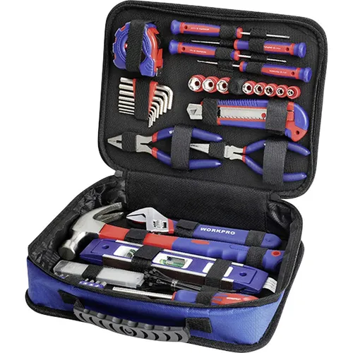 Vielseitiger 100-teiliges Werkzeugsatz für Heimwerker - Ideal für Heimwerker und Profis! Dieses 100-teiliges Set bietet eine umfassende Auswahl an Werkzeugen in einer praktischen Tasche, um alle Projekte effizient und ordentlich zu meistern.