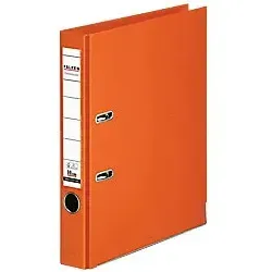 Falken Chromocolor Ordner Schmal DIN A4 50 mm Orange 2 Ringe Kunststoff