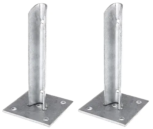 Alberts Kabelschelle 663629 Pfostenträger Set - Gartenzäune - Praktisches 2er Set für stabile Pfostenbefestigungen, ideal für langlebige Zaunlösungen.