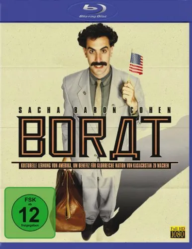 Borat [Blu-ray] - Komödie über kulturelle Missverständnisse, Freigegeben ab 12 Jahren – ein witziger Film für Fans von schrägem Humor