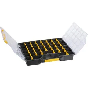 Allit Profi-Sortimentskasten EuroPlus Basic S47/7-36 schwarz - Praktischer Sortimentskasten für eine übersichtliche Aufbewahrung von Kleinteilen, robust und ideal für Werkstätten und Hobbyprojekte.