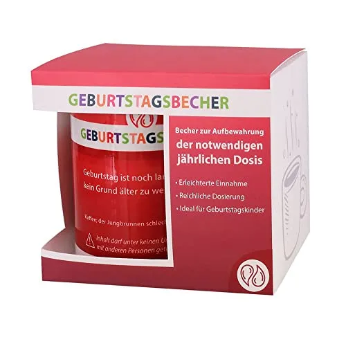 yvolve - Geburtstagsbecher - Tasse aus Keramik mit lustigem Spruch rundum bedruckt mit Verpackung - Spülmaschinenfest