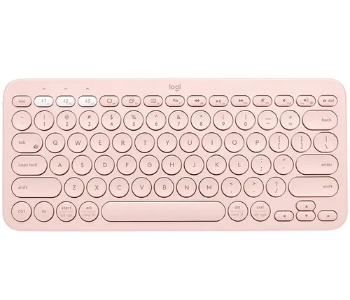 Logitech K380 Multi-Device Bluetooth Keyboard ROSE in pink von Logitech