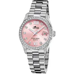 Lotus Uhr Für Damen 18933/2 Freedom - Elegantes Design in Silber - Armbanduhren für Damen mit hochwertigem Edelstahl-Gehäuse, stilvollem roségoldenen Zifferblatt und 10 bar Wasserdichtigkeit – ideal für jeden Anlass.