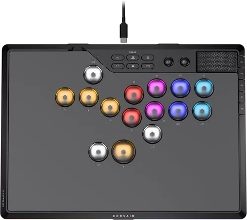 CORSAIR NOVABLADE PRO Gamecontroller – Kabellos mit 15 Tasten und Hall-Effekt