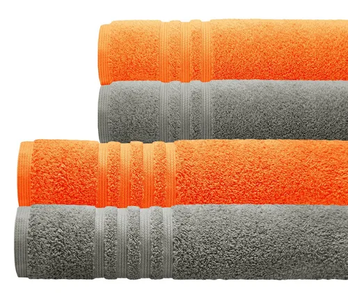 Lashuma Handtuch Set London, Frottee (Set, 4-St), Made in Portugal, 100% Baumwolle, Langlebig, Superweich, Saugstark