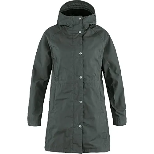 Fjällräven Karla Hydratic Jacket W basalt (050) M - Outdoor Freizeitjacke für Damen, wind- und wasserdicht mit G-1000 Silent Material, ideal für unbeständiges Wetter und aktive Freizeitgestaltung.