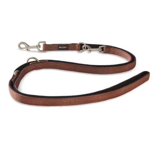 Wolters | Führleine Professional Comfort in Tabac/Schwarz | L 200 cm x B 10 mm