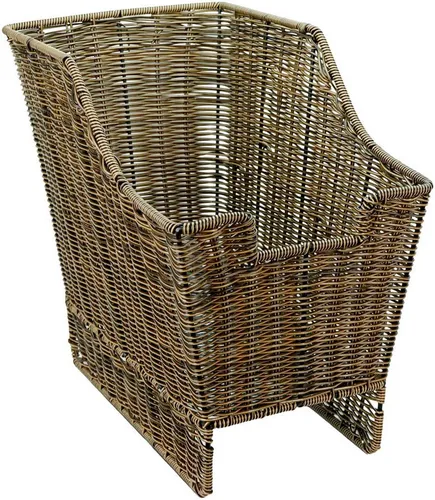 SachsenRad Abnehmbarer Fahrradkorb Hinten aus Polyrattan - Eleganter Fahrradkorb mit großzügigem Stauraum für Einkäufe und Alltagsgegenstände. Handgefertigt aus 100 % natürlichem Rattan, einfach zu montieren und robust für den täglichen Einsatz.