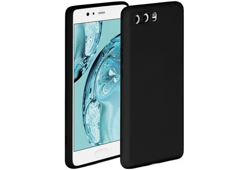 ONEFLOW Handyhülle für Huawei P10 Hülle Silikon Soft Case Schwarz 5,1 Zoll, Silikonhülle Cover Dünn Handytasche TPU Schutzhülle mit Kameraschutz