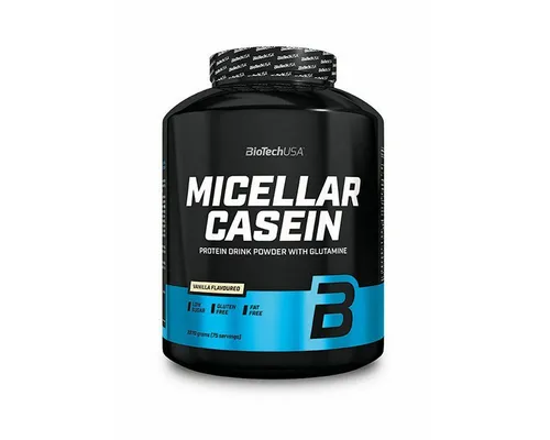 Biotech USA Micellar Casein 2270g Pulver - Proteine zur Muskelunterstützung, mit langsamer Absorption für eine gleichmäßige Aminosäurefreisetzung, glutenfrei und ideal vor dem Schlafengehen.