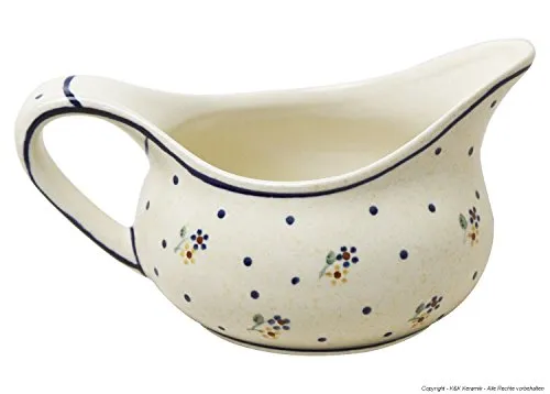 Original Bunzlauer Keramik Sauciere 0.45 Liter im Dekor 111