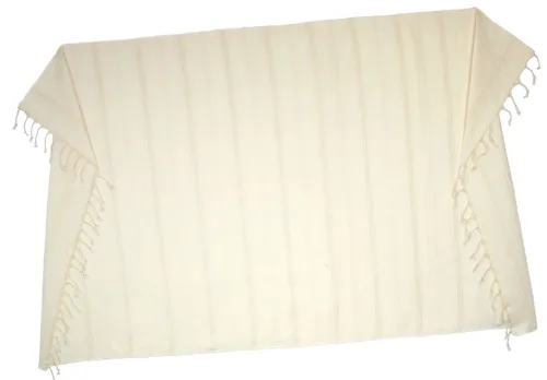 Hamamtuch Pestemal Tuch 100x170 cm leinen Streifen mit Fransen