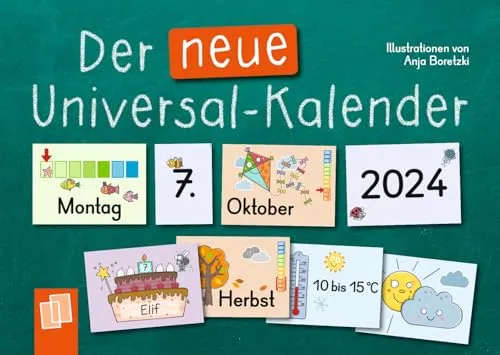 Der neue Universal-Kalender 2024 - Ideal für Kita und Grundschule, übersichtliche Planung für das gesamte Jahr