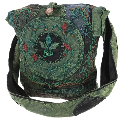 Guru-Shop Schultertasche Batik Sadhu Bag, Hippie Tasche, Goa..
