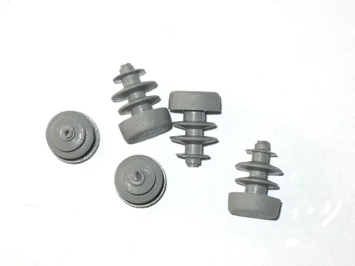 Walter Bethke GmbH & Co. KG Anhänger 25 x Lamellenstopfen Rundrohrstopfen Ø 10 mm (Außen) Stopfen GRAU