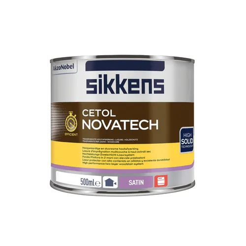 Sikkens Cetol Novatech 0,5 Liter Palisander 048 – Hochwertige Holzlasur - Lasuren für Holzschutz, wetterfest und uv-beständig für langanhaltende Farbbrillanz und Schutz.