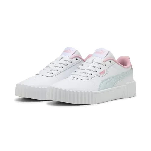 Puma Carina 3.0 JR Sneaker – Weißes Seeglas, 3 UK in weiß von PUMA