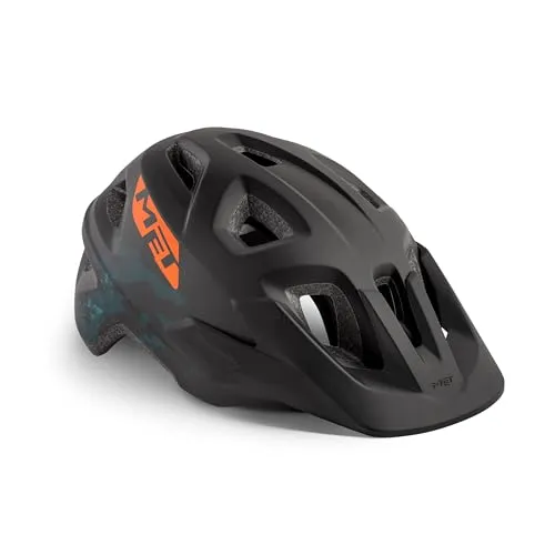 MET Eldar Kinder MTB Helm - Schwarz, One Size - Fahrradhelm für Kinder, sicher und leicht, ideal für Mountainbike-Abenteuer und Freizeitfahrten.