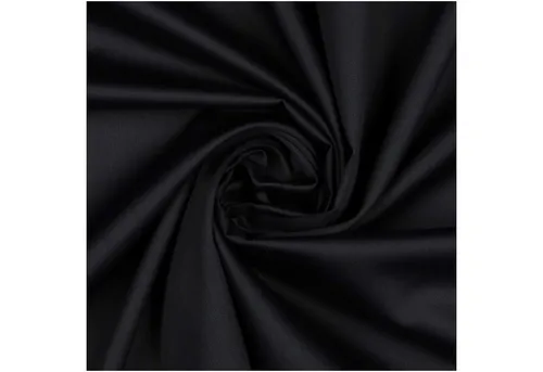 maDDma Stoff 0,5m Baumwollstoff mit Satinoptik ab 50x150cm unifarben, schwarz