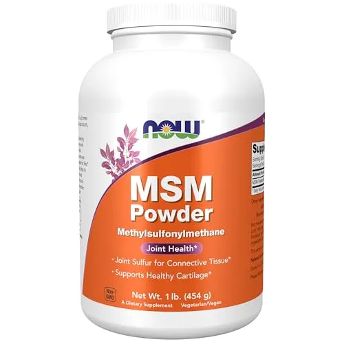 Now Foods, MSM-Pulver, 1 lb (454 g) in beige von NOW