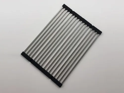 Systemceram Faltmatte Edelstahl - Zubehör für Küchenspülen: Faltbare Abtropfmatte aus hochwertigem Edelstahl, platzsparend und ideal für jede moderne Küche.