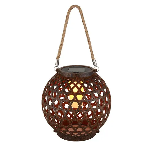 Solarleuchte LED Gartenleuchte Kugel Deko Laterne IP44 in orange von GLOBO LIGHTING