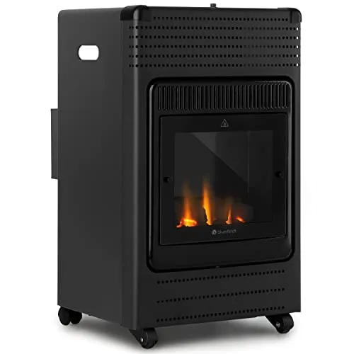 Andora Flame Gasheizofen - Gasheizer mit 3,4kW - Heizstrahler für Terrasse und Garten, sorgt für wohlige Wärme und ein gemütliches Ambiente im Freien mit 360° Heizleistung.