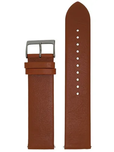 Fossil Uhrenarmband LB-FS5486 - Hochwertiges Leder - Uhrenarmband aus braunem Leder, 22 mm breit, ideal für Fossil Modelle. Robuste Qualität und elegantes Design für jeden Anlass.