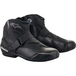 Alpinestars SMX-1 R V2 Kurzstiefel - Schwarz - 48 EU - Motorradstiefel mit abriebfestem Mikrofaser-Obermaterial und TPU-Protektoren für optimalen Schutz und Komfort, ideal für sportliche Fahrer.