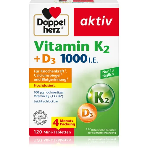 Doppelherz Vitamin K2 + D3 1000 I.E. 120 St