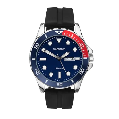 Sekonda Armbanduhr mit Druckknopf-Faltschließe