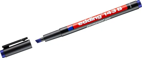 edding Folienstift Permanent Pen edding 143 B 1-3mm blau (10 Stück)