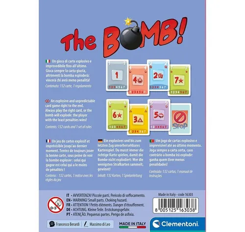 Clementoni® Spiel CLEMENTONI Kartenspiel Bomba