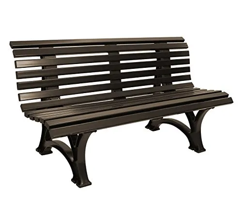Gartenbank 3-Sitzer 150cm - Wetterfest und Robust - Wetterfeste 3-Sitzer Gartenbank aus bruch- und frostfestem Kunststoff, belastbar bis 300kg. Ideal für Garten und Terrasse, umweltfreundlich und in Deutschland gefertigt.