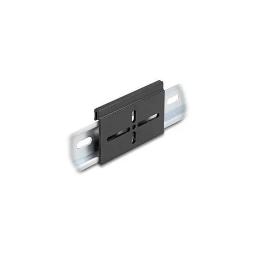 - Aluminium Montageclip für Hutschiene 70,0 x 47,8 mm schwarz 67145
