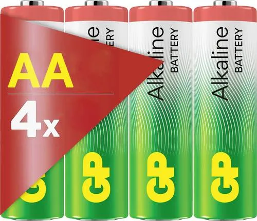 GP AA Batterie GP Alkaline 1,5V 4 Stück Mignon (AA)-Batterie 1.5 V 4 St.