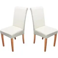 CHEFGASTRO Esszimmerstuhl 2er-Set – Komfort und Stil in Creme - Moderner Esszimmerstuhl im 2er-Set, ideal für entspannte Familienessen. Mit hoher Rückenlehne und bequemer Polsterung bietet er optimalen Sitzkomfort. Stabil und langlebig – perfekt für Dein Zuhause.