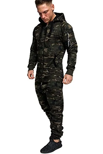 Amaci&Sons Herren Overall Jumpsuit Camouflage 3006 in grün von Amaci&Sons