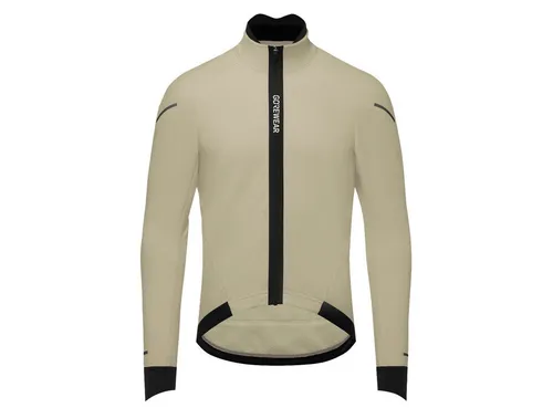 GOREWEAR SPINSHIFT Thermo Jacke Herren, Tech Beige, XL - Wasserabweisende Thermo-Jacke für Herren, ideal für Radfahrer bei kaltem Wetter. Mit 360° Reflektivität und atmungsaktiven, recycelten Materialien für optimalen Komfort und Beweglichkeit.