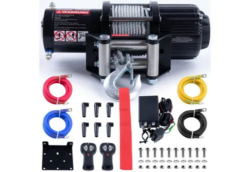 ROTFUCHS Elektrische Seilwinde 12 Volt